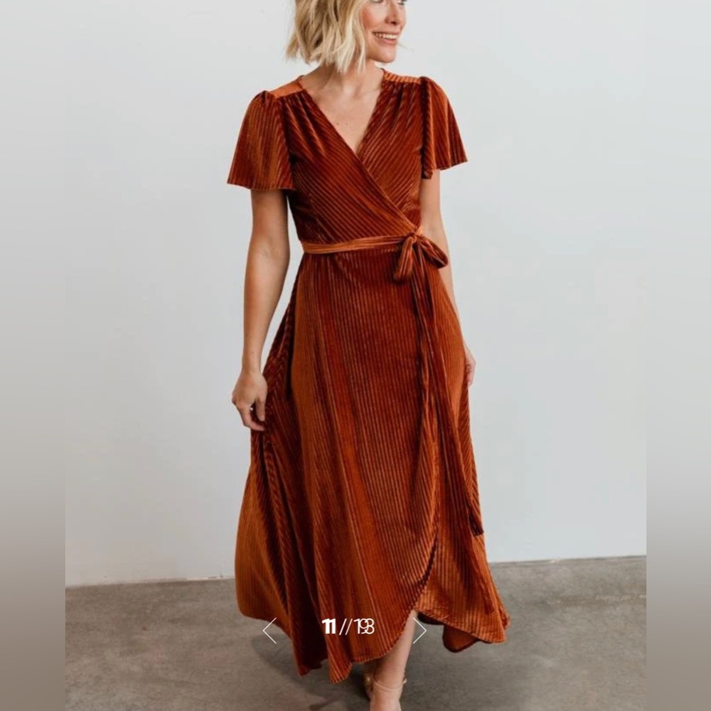 Baltic Born Velvet Wrap Dress